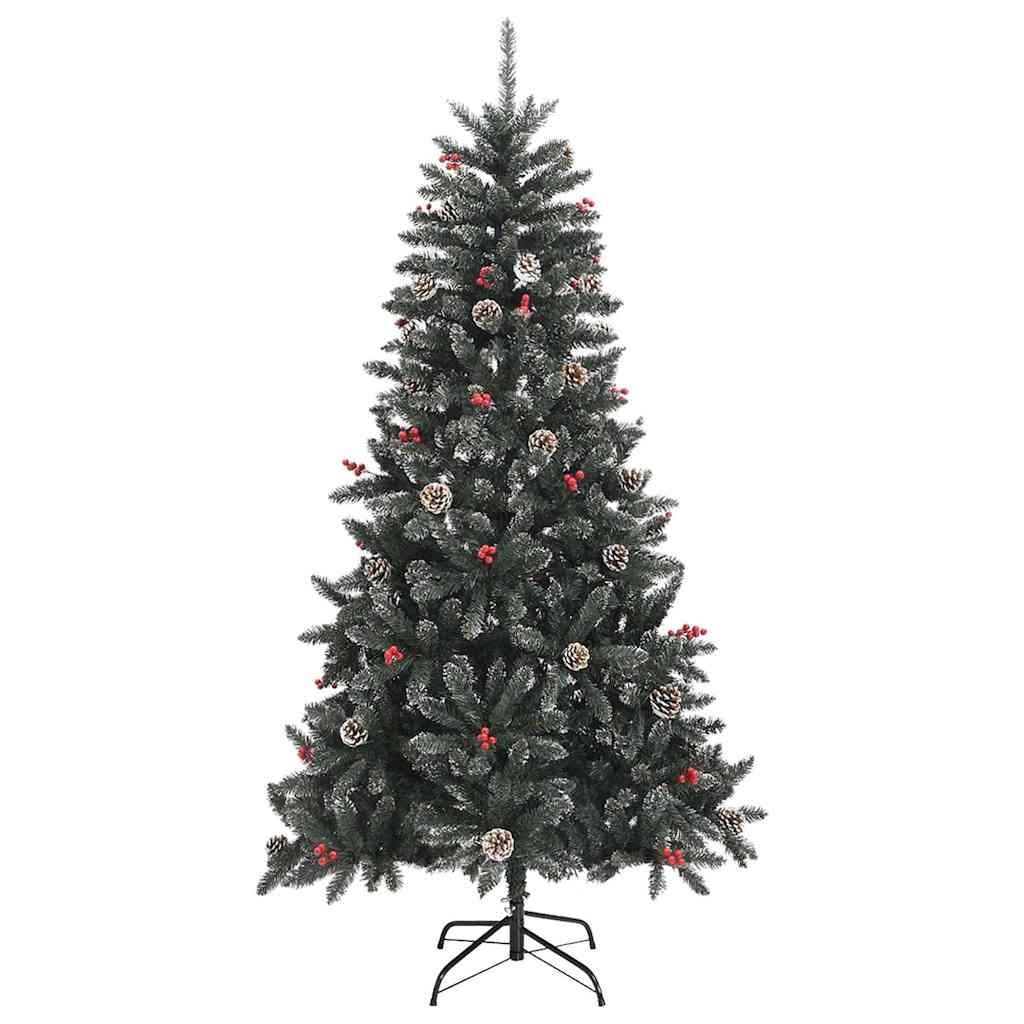 Sztuczna choinka ze stojakiem, zielona, 180 cm, PVC