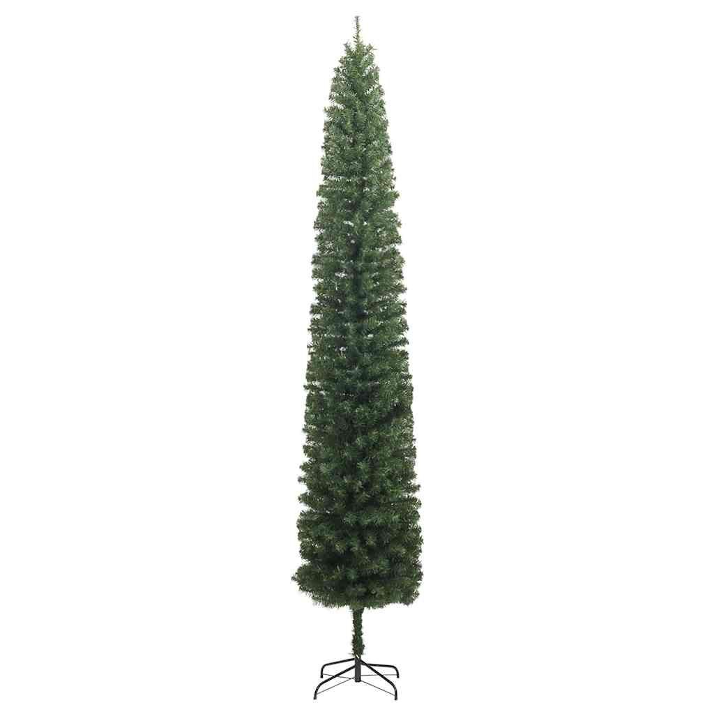 Smukła choinka na stojaku, 270 cm, PVC