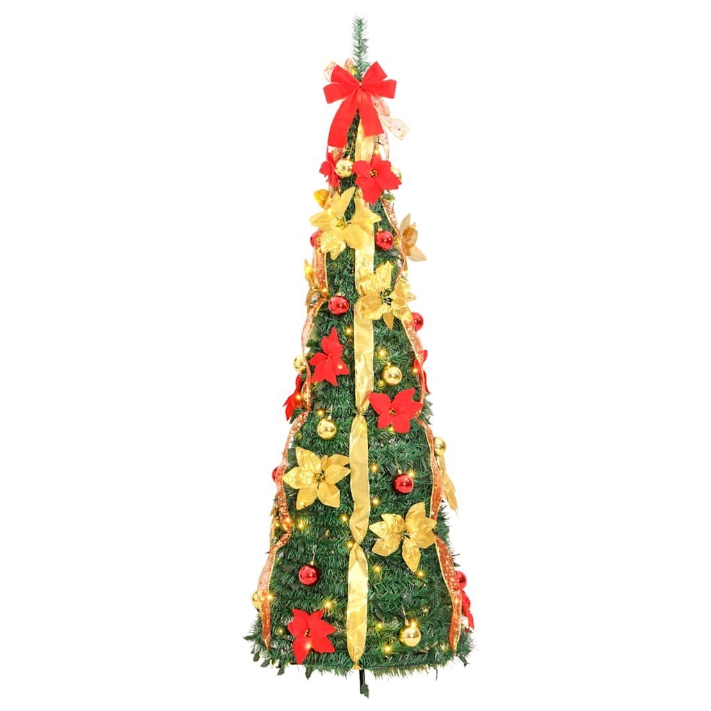Sztuczna choinka typu pop-up, 50 LED, zielona, 120 cm