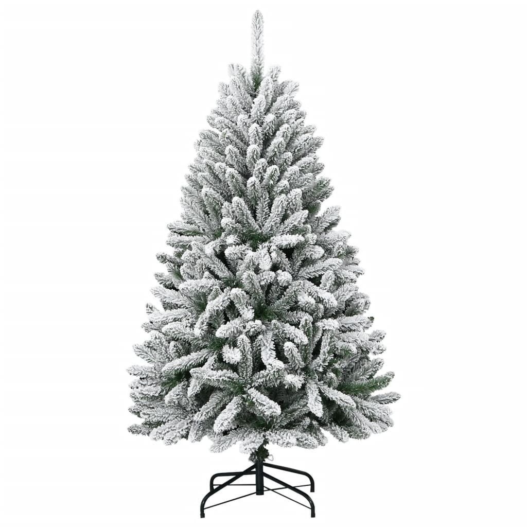 Sztuczna choinka zawiasowa, ośnieżona, 150 cm