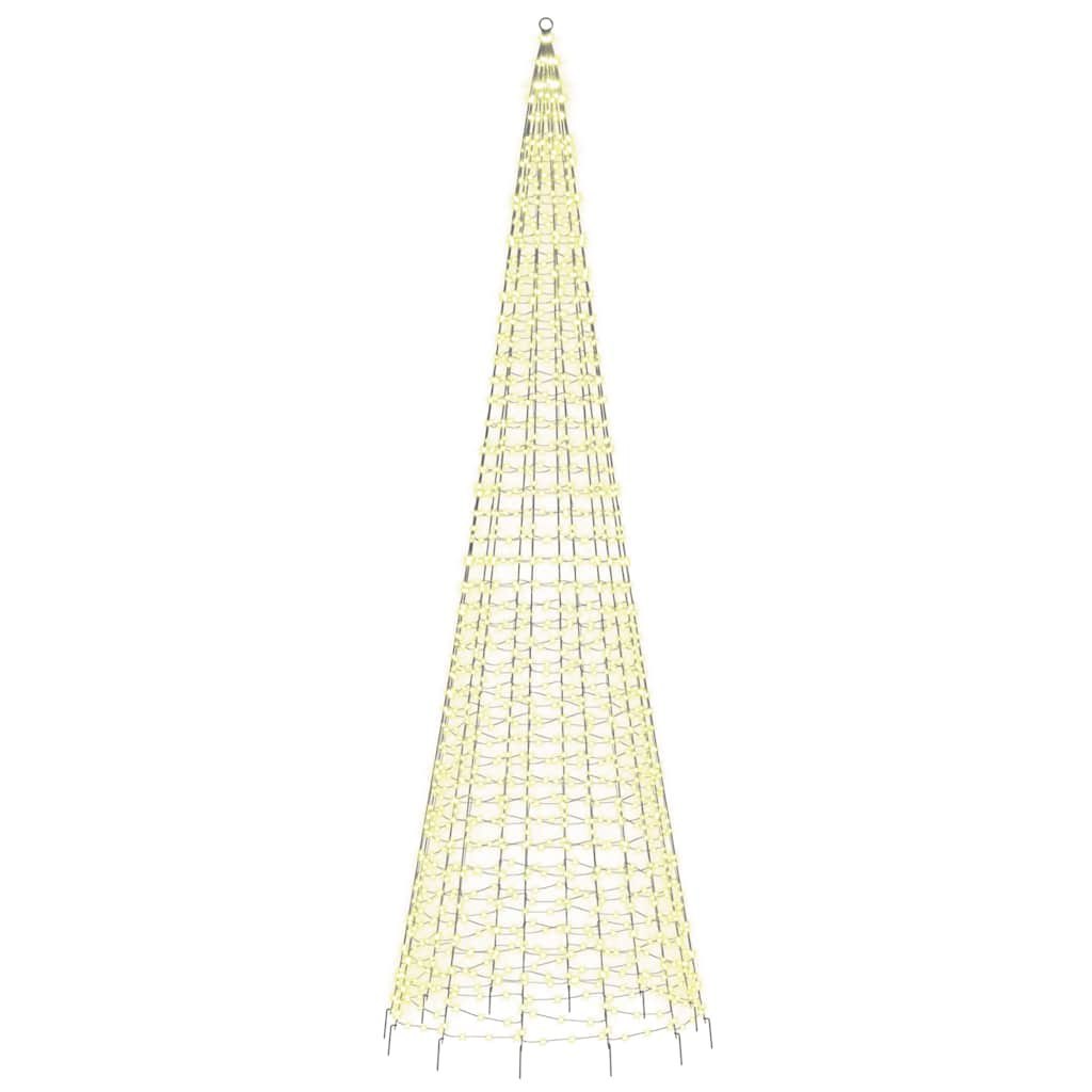Choinka LED 1534 LEDs Ciepła biel 500 cm