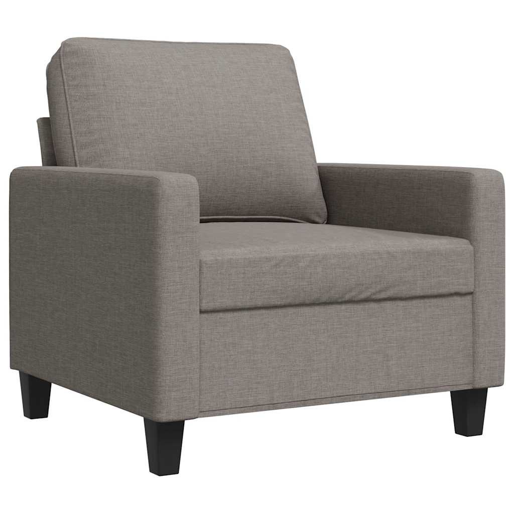 Fotel, taupe, 60 cm, obity tkaniną