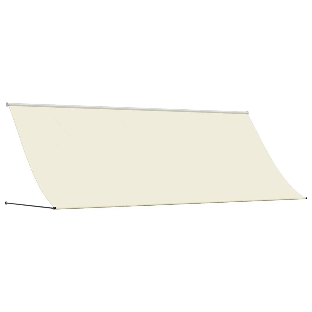 Markiza zwijana, kremowa, 400x150 cm, tkanina i stal