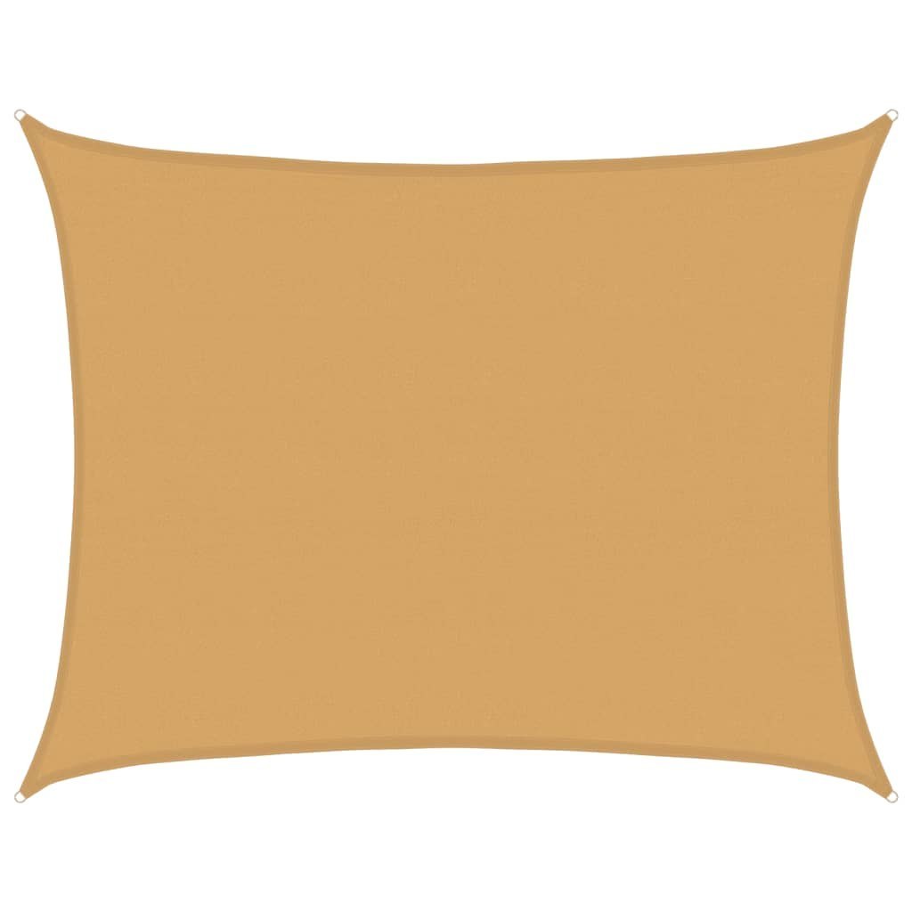 Żagiel przeciwsłoneczny, 160 g/m², piaskowy, 6x7 m, HDPE