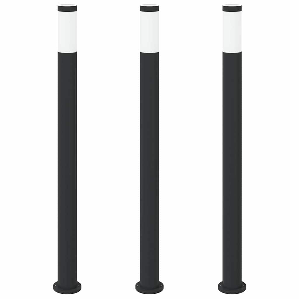 Słupki oświetleniowe 3 szt. 110 cm Stal nierdzewna IP44