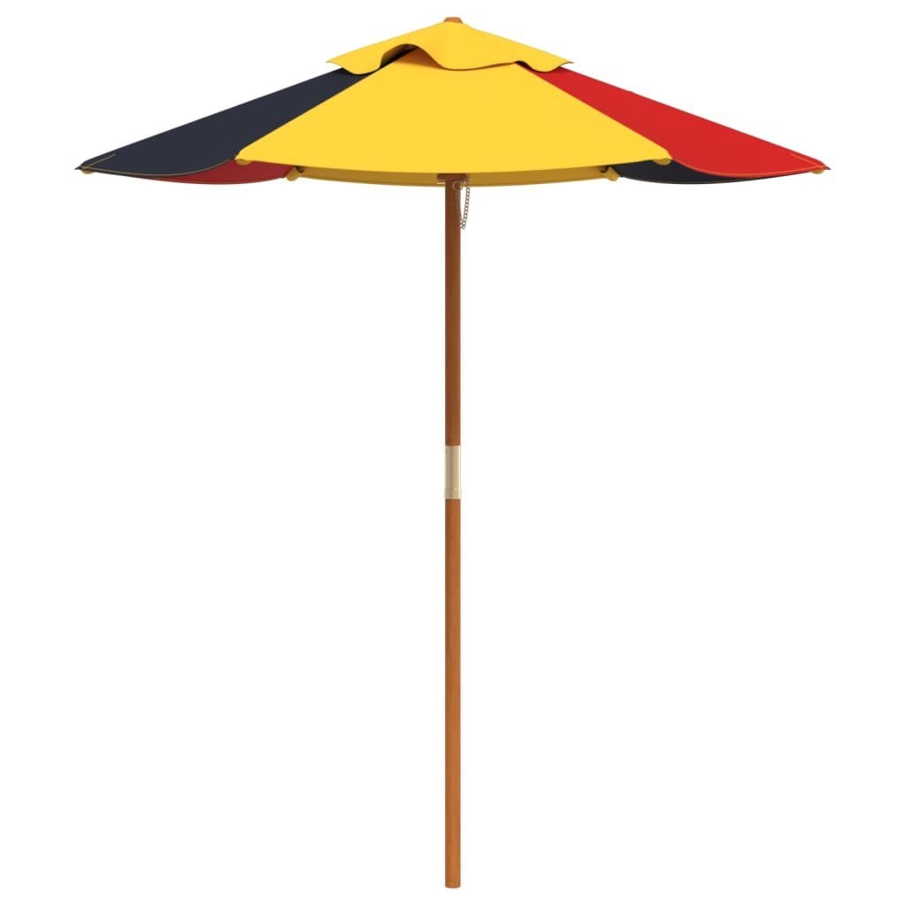 Parasol ogrodowy dla dzieci, na drewnianym słupku, Ø120x140 cm