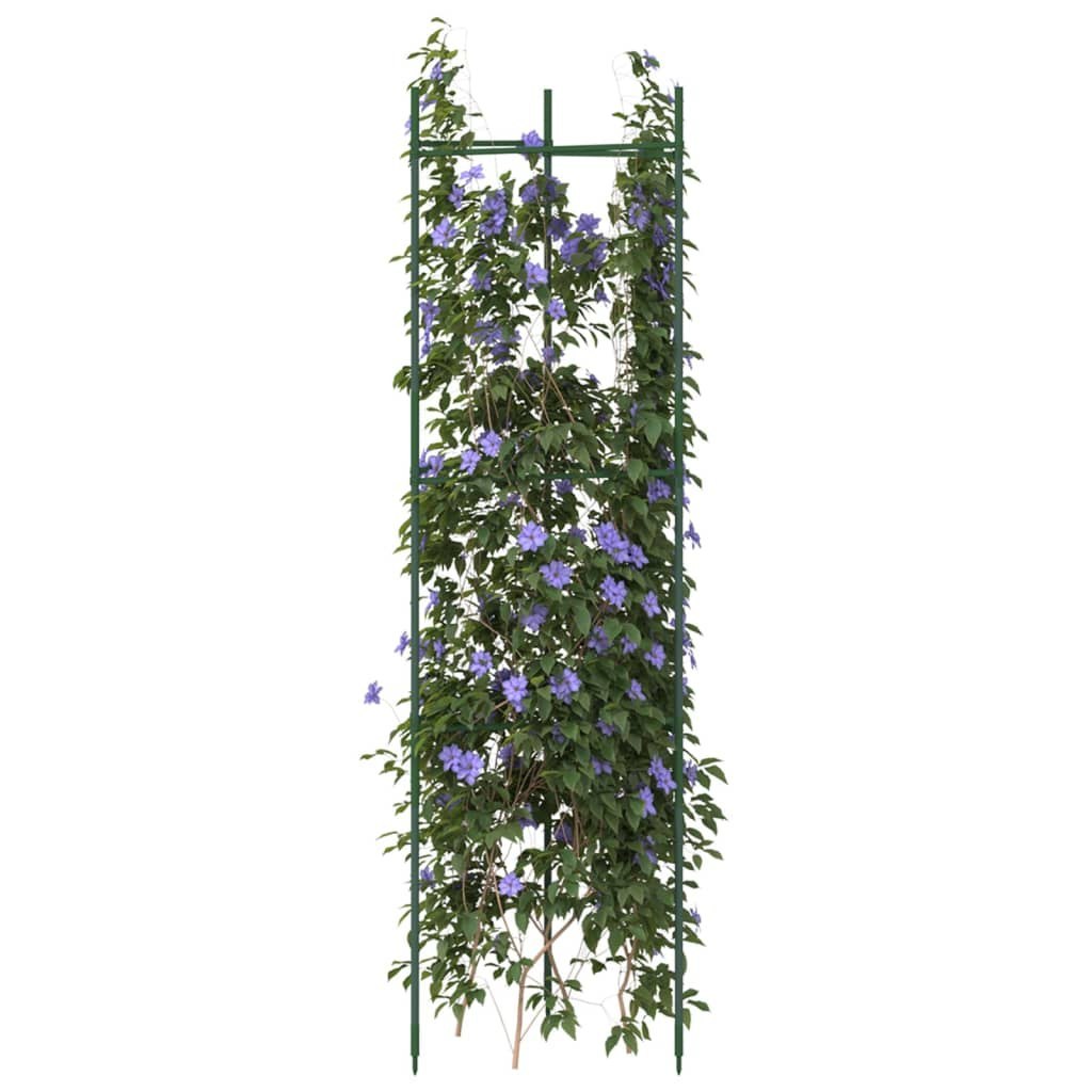 Podpórki na pomidory, 2 szt., 116 cm, stal i PP