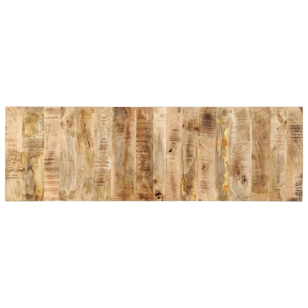Zagłówek 160 cm lite drewno surowe mango