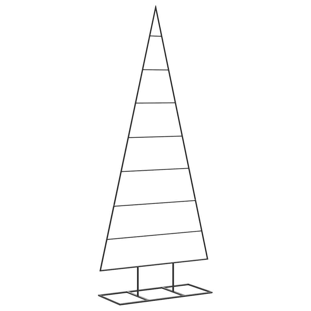 Metalowa choinka świąteczna, do dekoracji, czarna, 150 cm