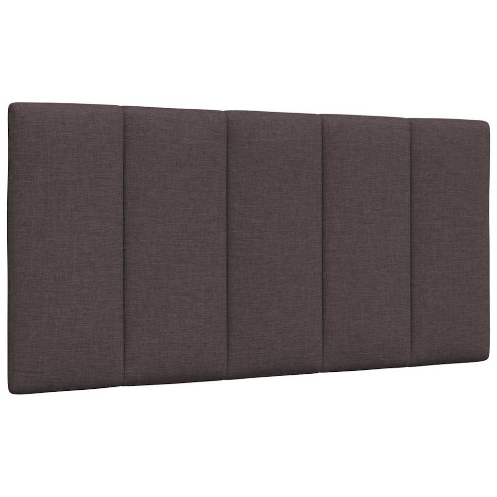Poduszka na wezgłowie, Hanko, ciemnobrązowa, 100 cm, tkanina