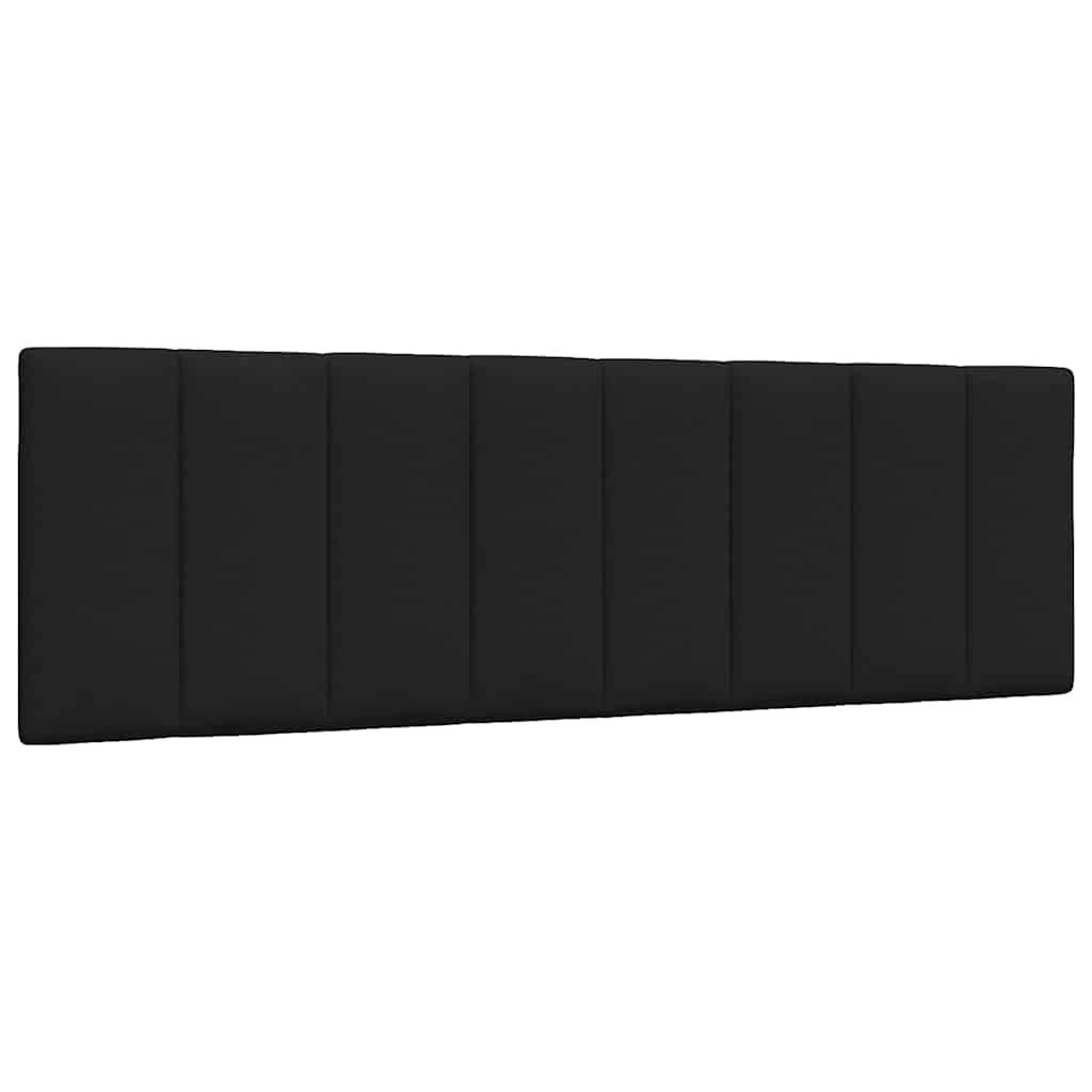 Poduszka na wezgłowie, Hanko, czarna, 160 cm, tkanina