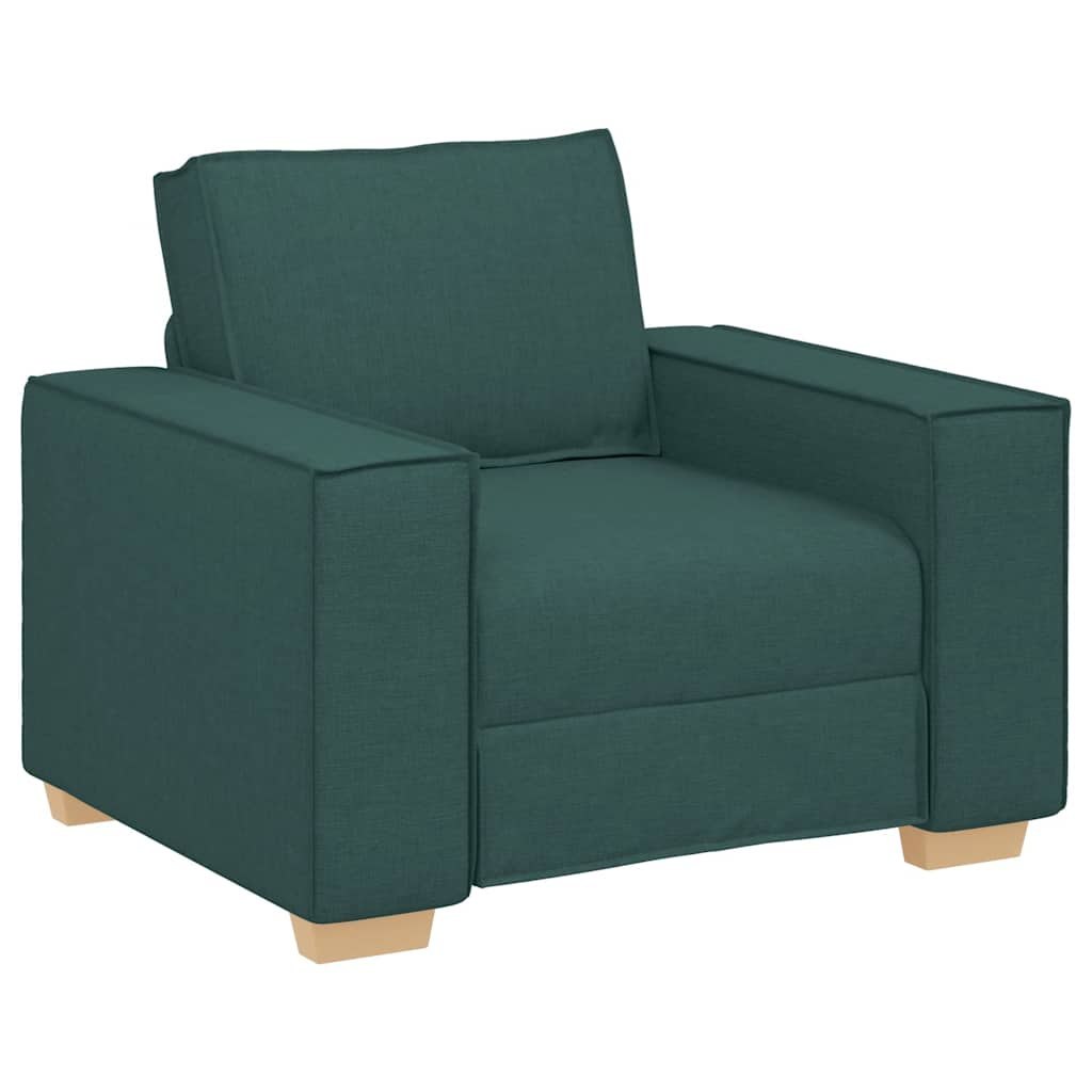 Sofa Fotel Ciemnozielony 100x78x84 cm Tkanina