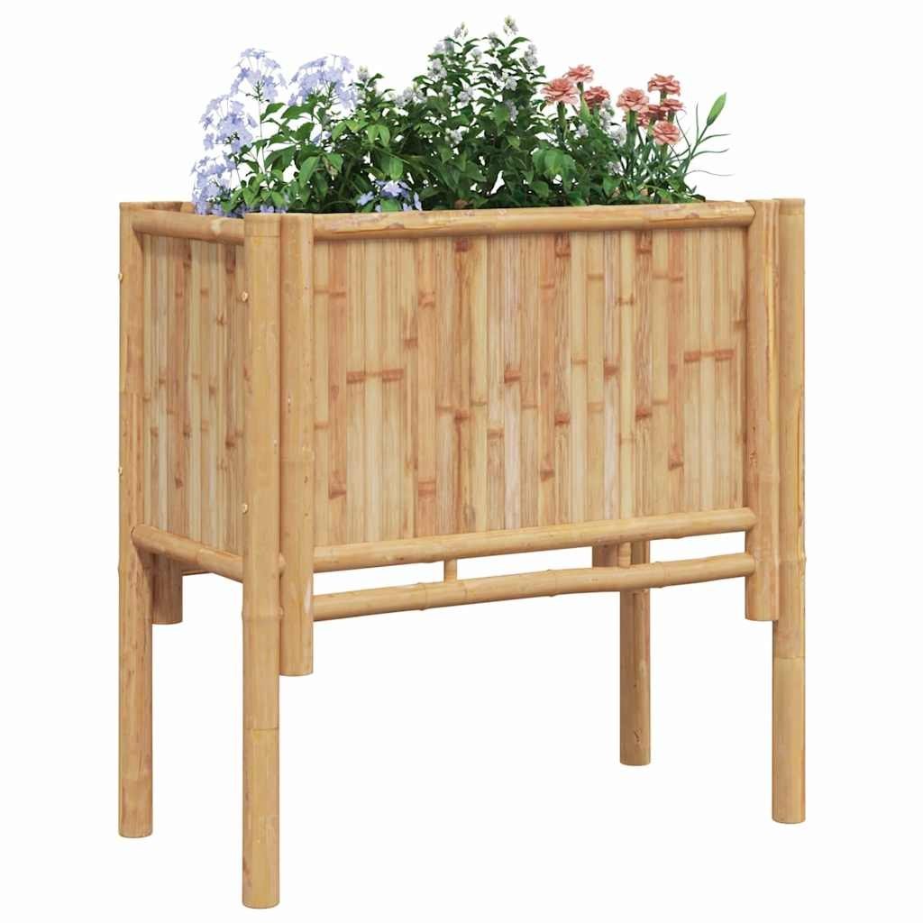Podniesiony grządka brązowy 70 x 35 x 70 cm Bambus