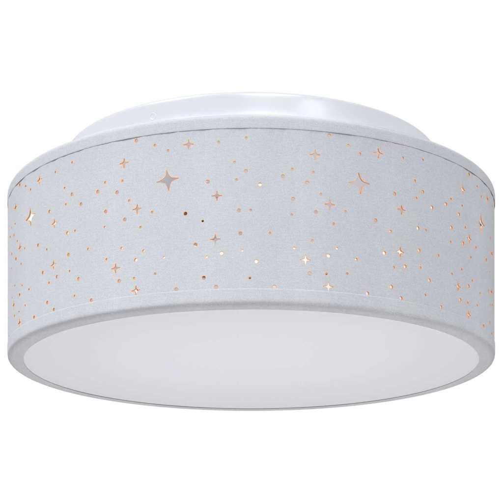 Lampa Sufitowa Z reflektorami Szary 30 x 30 x 13,5 cm tkanina