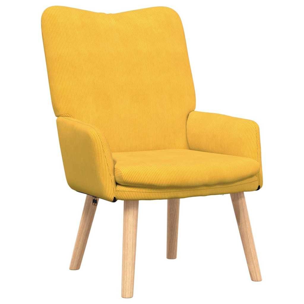 Fotel Jasnożółty 63 x 67 x 94 cm tkanina