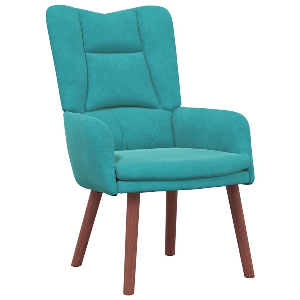 Fotel Turkusowy 63 x 67 x 94 cm Aksamit