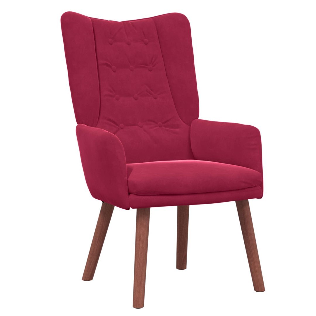 Fotel Czerwone wino 63 x 67 x 94 cm Aksamit