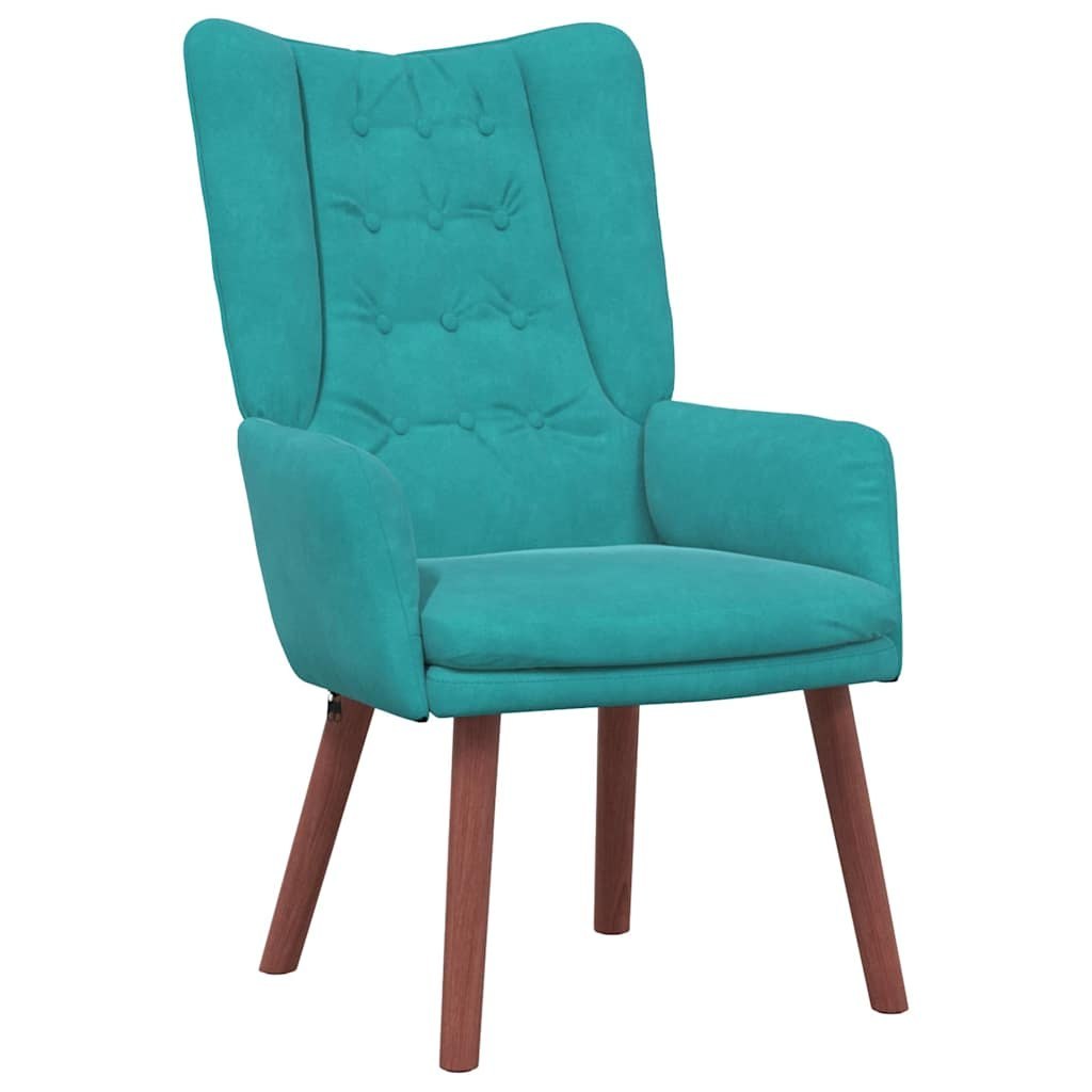 Fotel Turkusowy 63 x 67 x 94 cm Aksamit