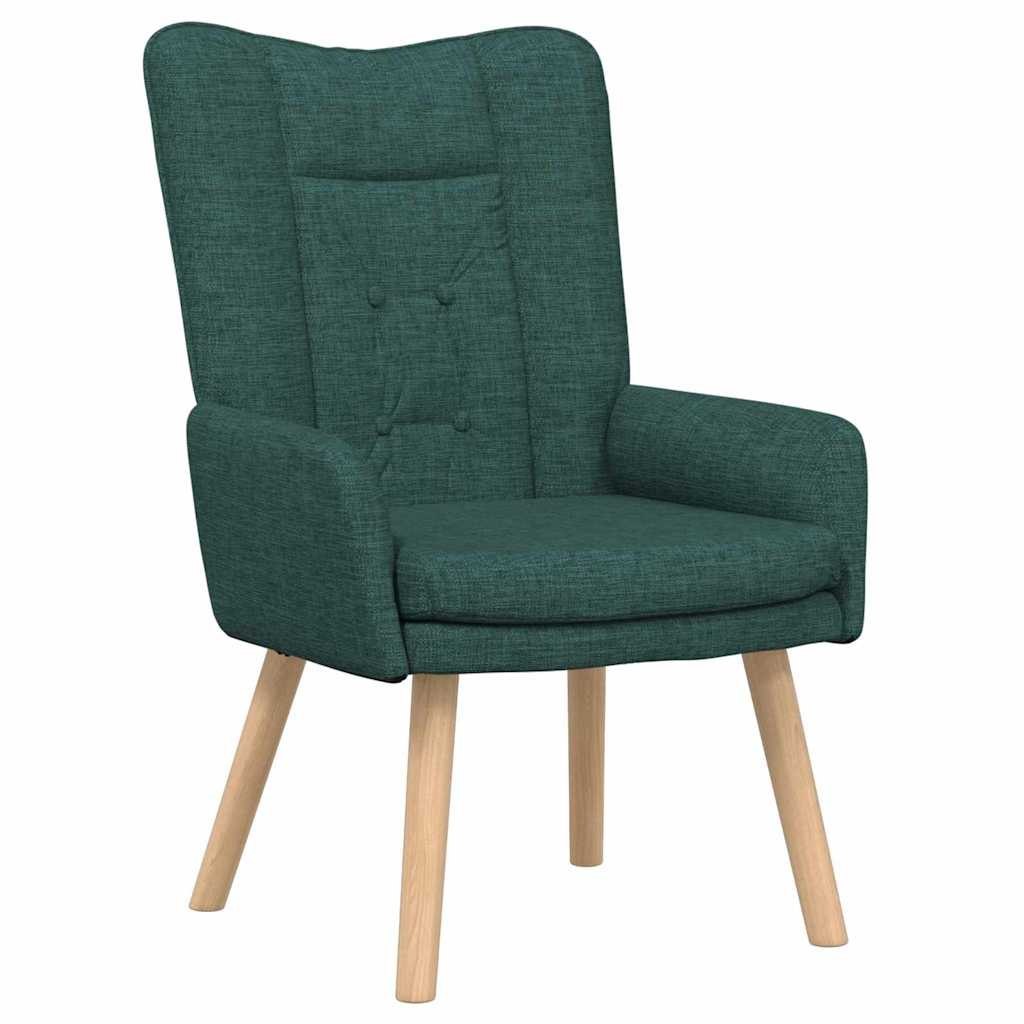 Fotel Ciemna zieleń 63 x 67 x 94 cm Tkanina i sklejka