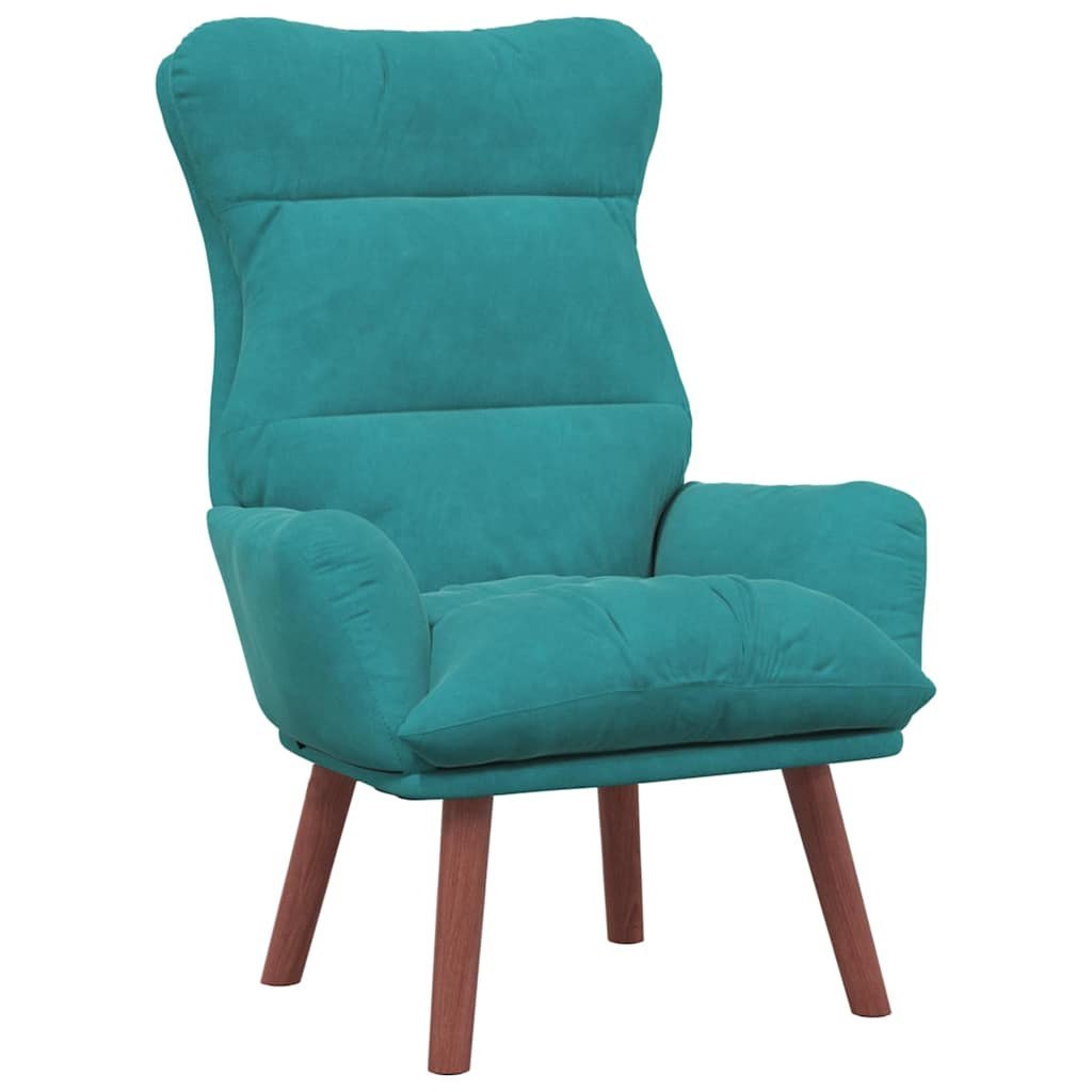 Fotel Turkusowy 69 x 74 x 93 cm Aksamit