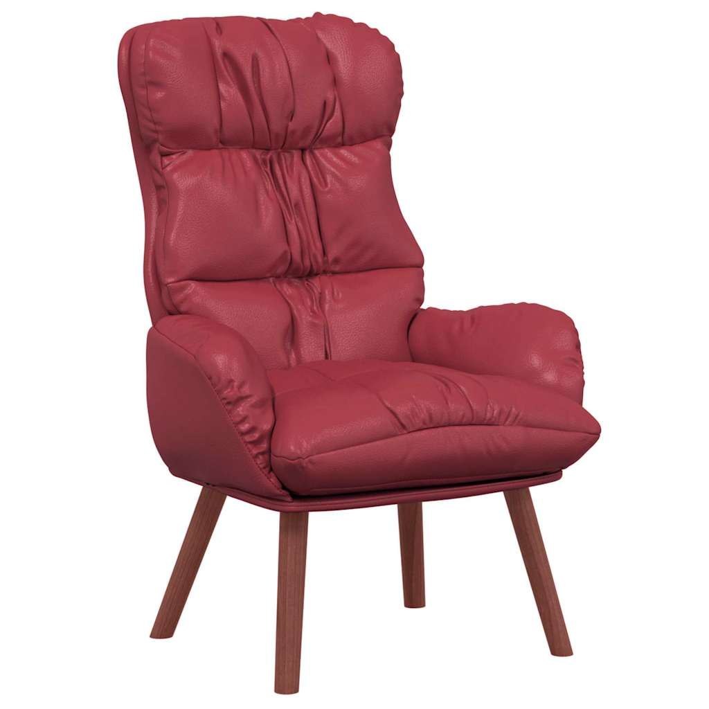 Fotel Czerwone wino 69 x 74 x 93 cm Sztuczna skóra