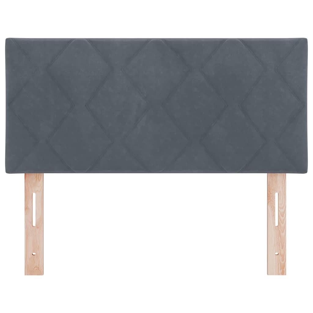Zagłówek Ciemnoszary 100 cm Aksamit