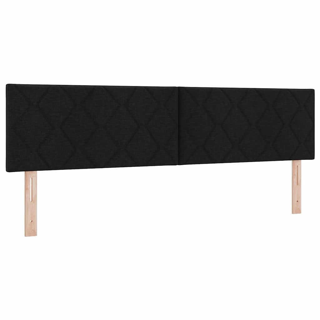 Zagłówek Czarny 180 cm tkanina