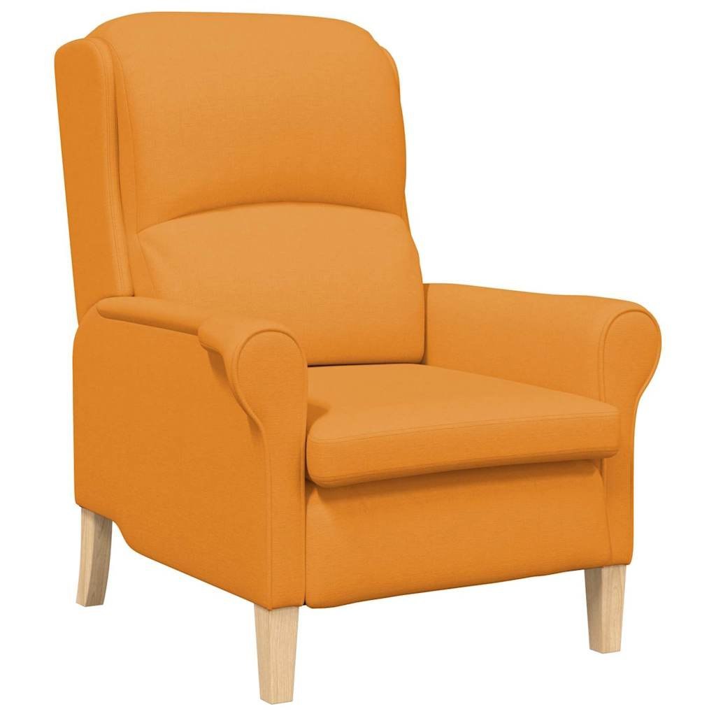 Fotel Ciemny żółty tkanina