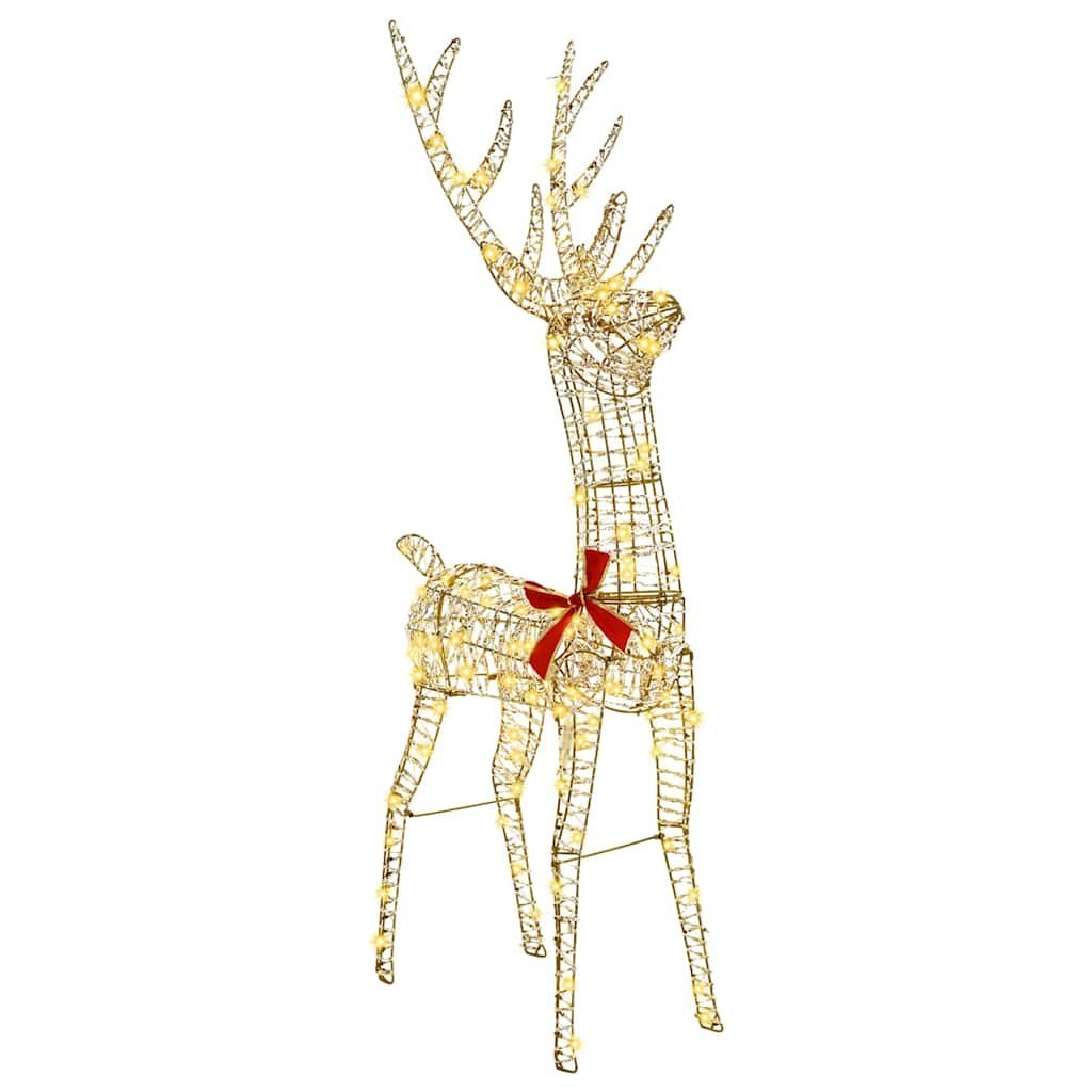 3D Renifer 140 LED Ciepła biel 128 cm PET