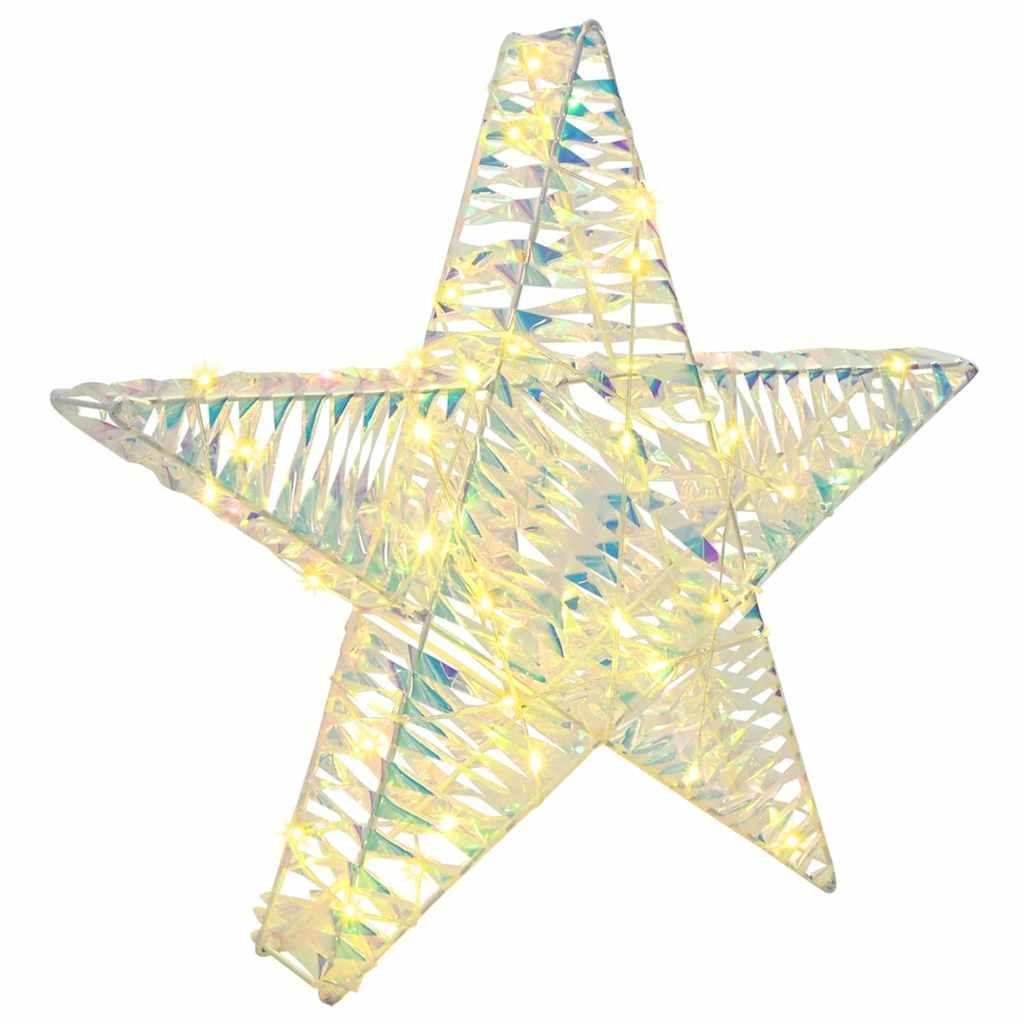 3D Gwiazda 50 LED Ciepła biel 55 x 52.5 x 9 cm PET