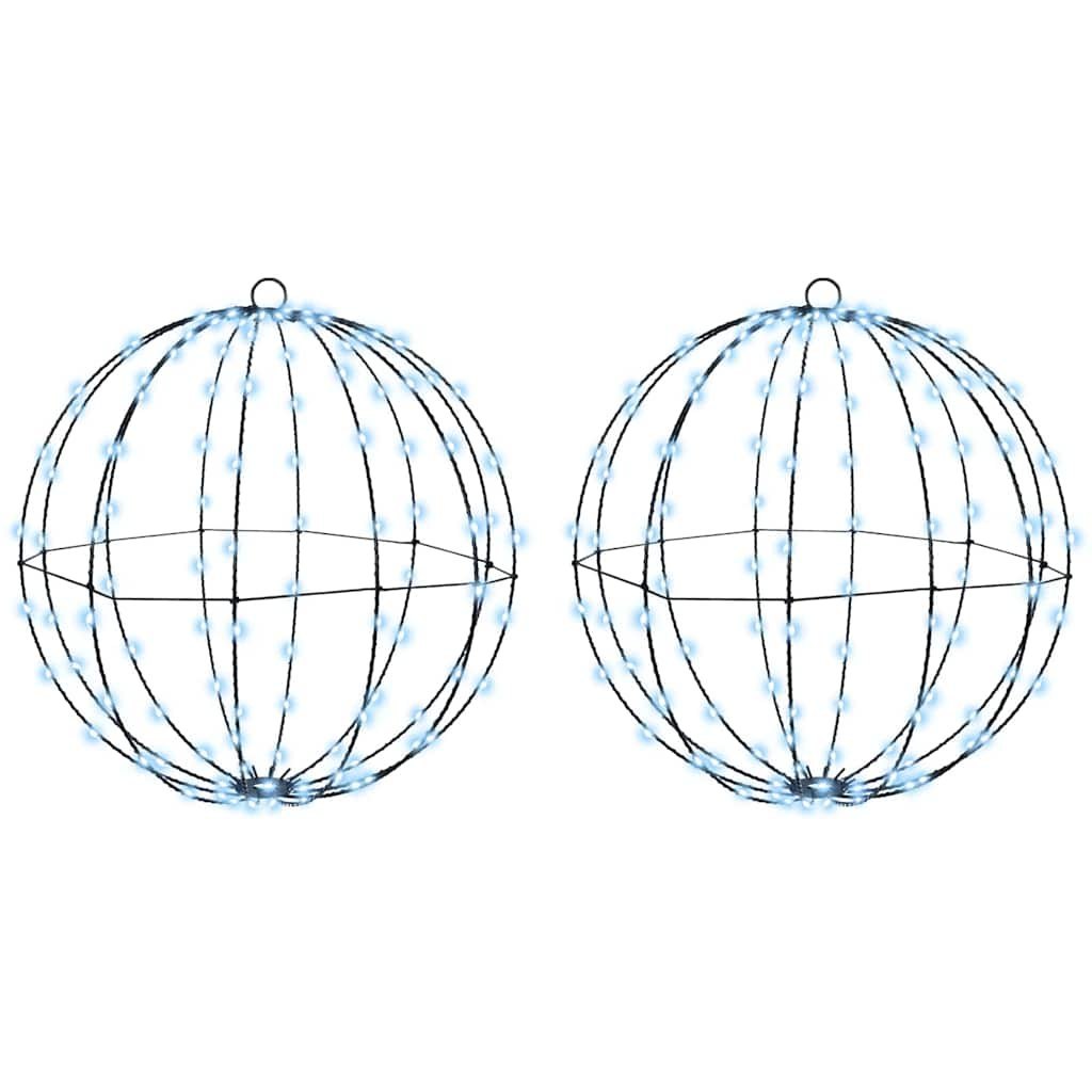 Piłka 2 szt. Zimna biel 50 x 50 x 52 cm Metal 320 LED