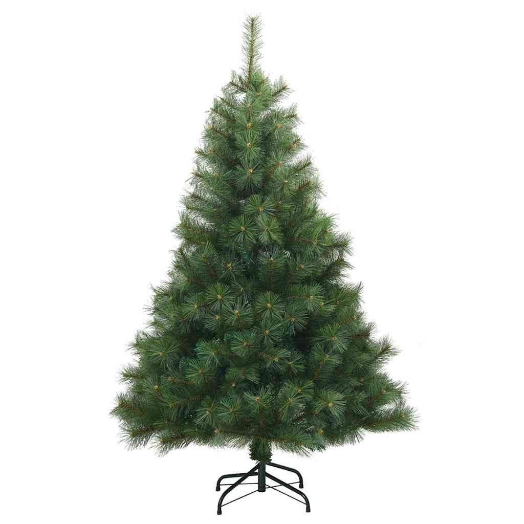 Sztuczna choinka z zawiasami zielony 150 cm PVC, stal