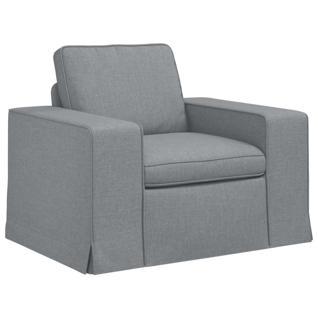 Sofa Jasnoszary 103 x 80 x 82 cm tkanina