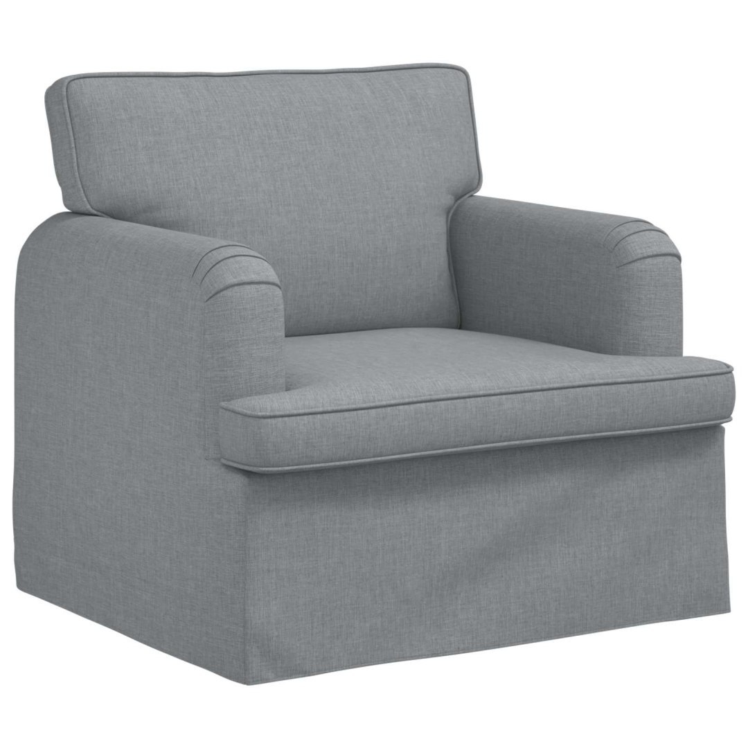 Sofa Jasnoszary 84 x 80 x 85 cm tkanina