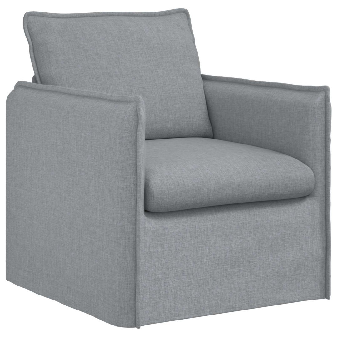 Sofa Jasnoszary 75 x 82 x 85 cm tkanina