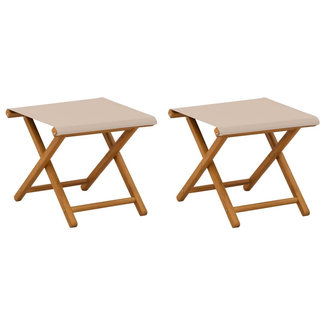Fotel ogrodowy 2 pcs Lite Drewno Eukaliptusowe Beżowy