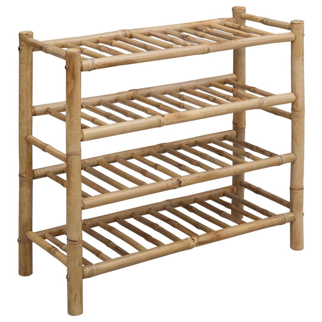 Stojak na buty 68 x 28 x 63 cm Bambus naturalny