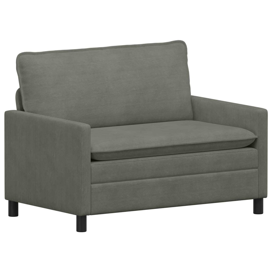 Sofa jasnoszary 126 x 81 x 87,5 cm tkanina