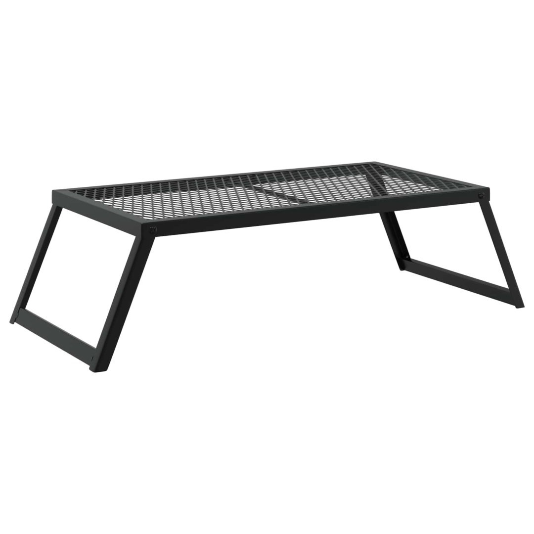 Składany Grill Campingowy 70 x 30 x 18,5 cm Stal stopowa Czarny