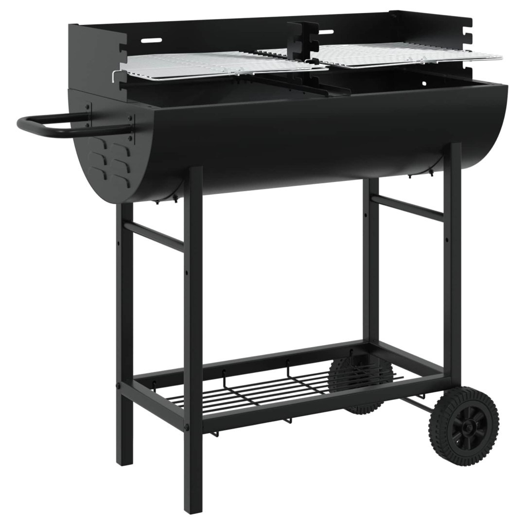 Grill węglowy 96,5 x 42,5 x 88,5 cm Czarny