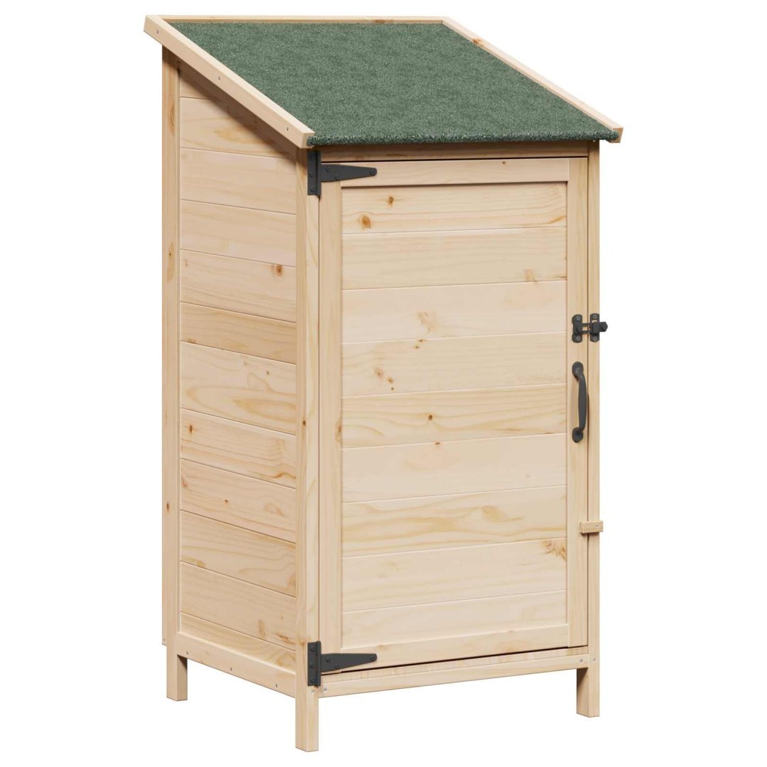 Shed ogrodowy naturalny 59,5 x 56 x 113,5 cm Drewno Świerkowe