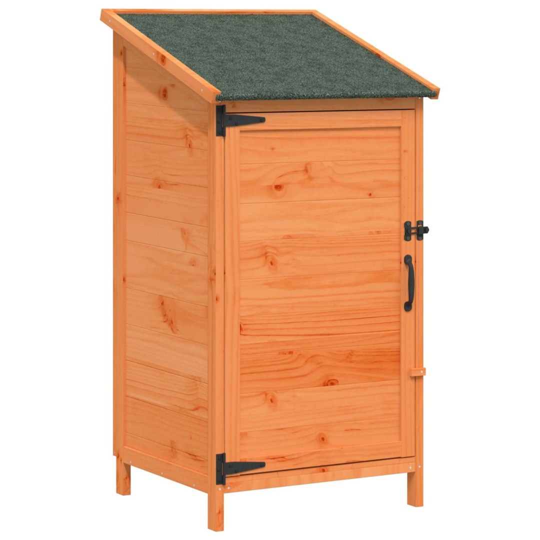 Shed ogrodowy brązowy 59,5 x 56 x 113,5 cm Drewno Świerkowe