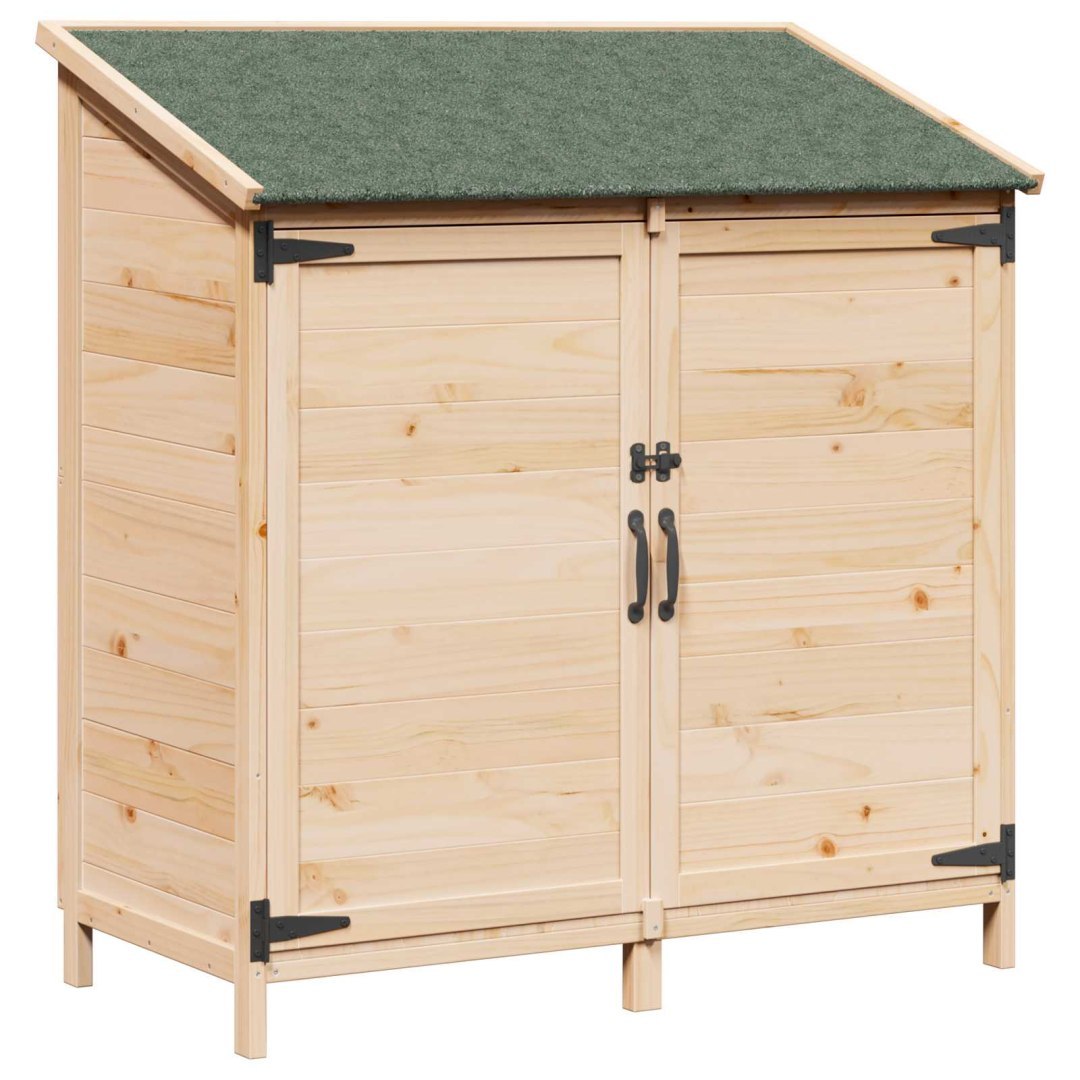 Shed ogrodowy naturalny 106 x 56 x 113,5 cm Drewno Świerkowe