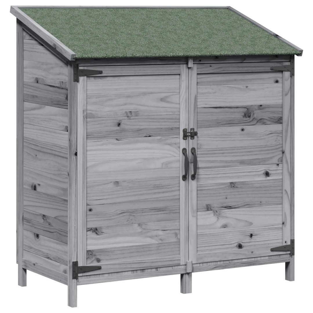 Shed ogrodowy Szary 106 x 56 x 113,5 cm Drewno Świerkowe
