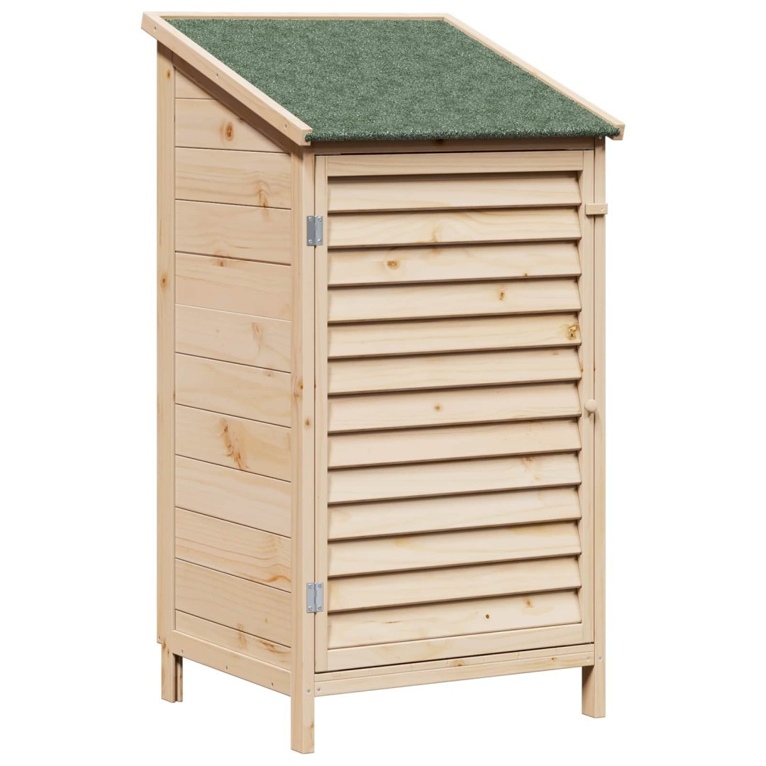 Shed ogrodowy naturalny 59,5 x 56 x 113,5 cm Drewno Świerkowe