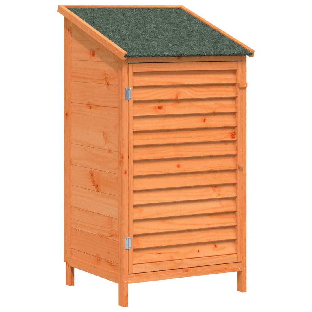 Shed ogrodowy brązowy 59,5 x 56 x 113,5 cm Drewno Świerkowe