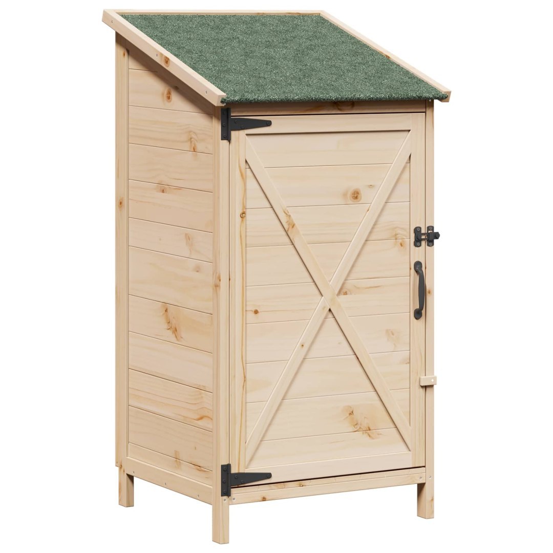 Shed ogrodowy naturalny 59,5 x 56 x 113,5 cm Drewno Świerkowe