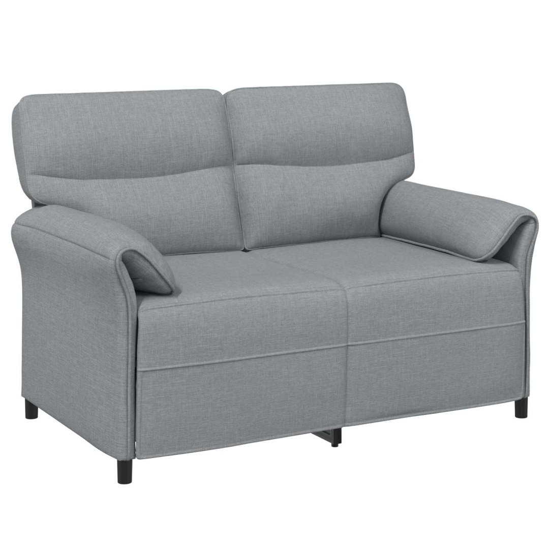 Sofa dwuosobowa 2-osobowy jasnoszary 138 x 83 x 95 cm tkanina