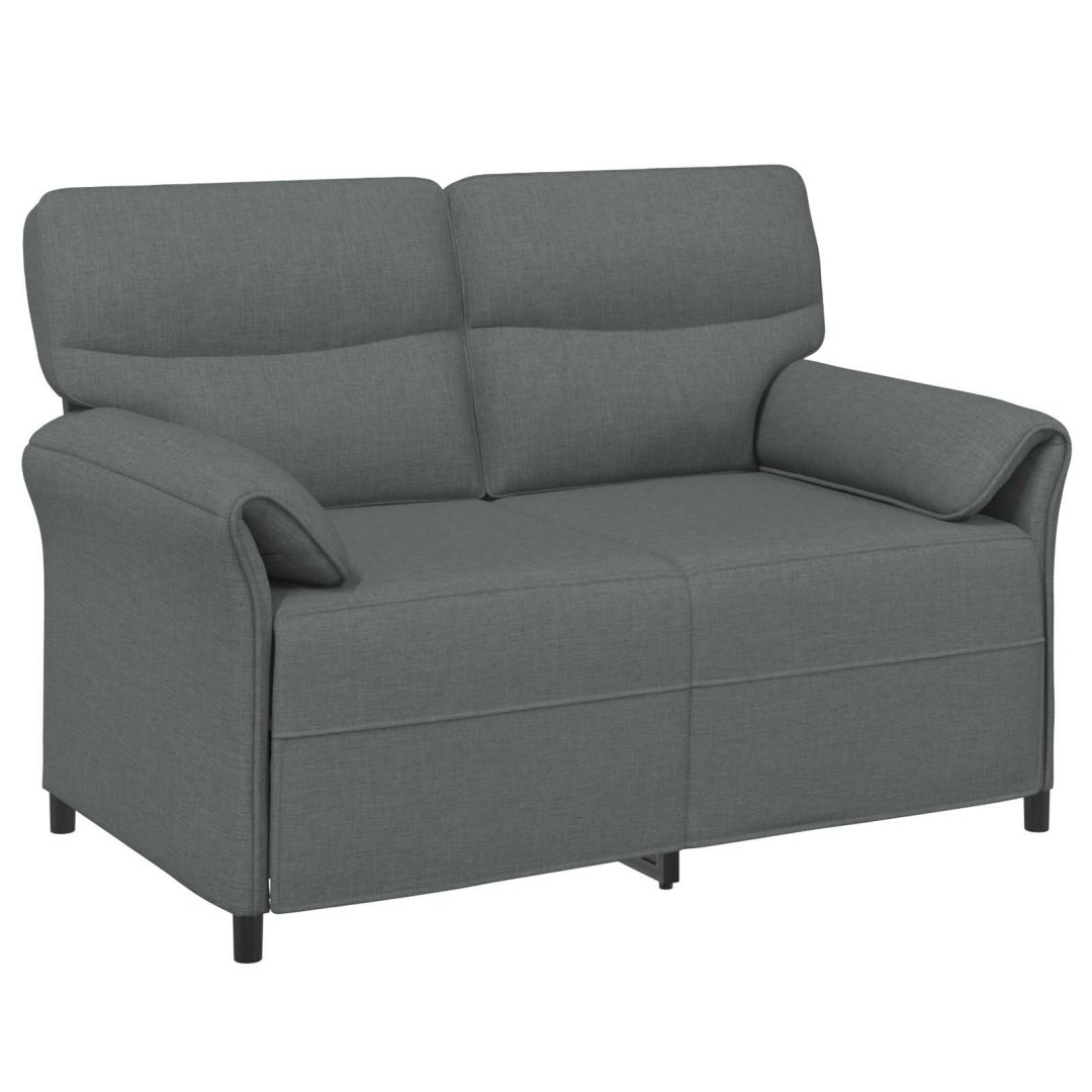Sofa dwuosobowa 2-osobowy ciemnoszary 138 x 83 x 95 cm tkanina