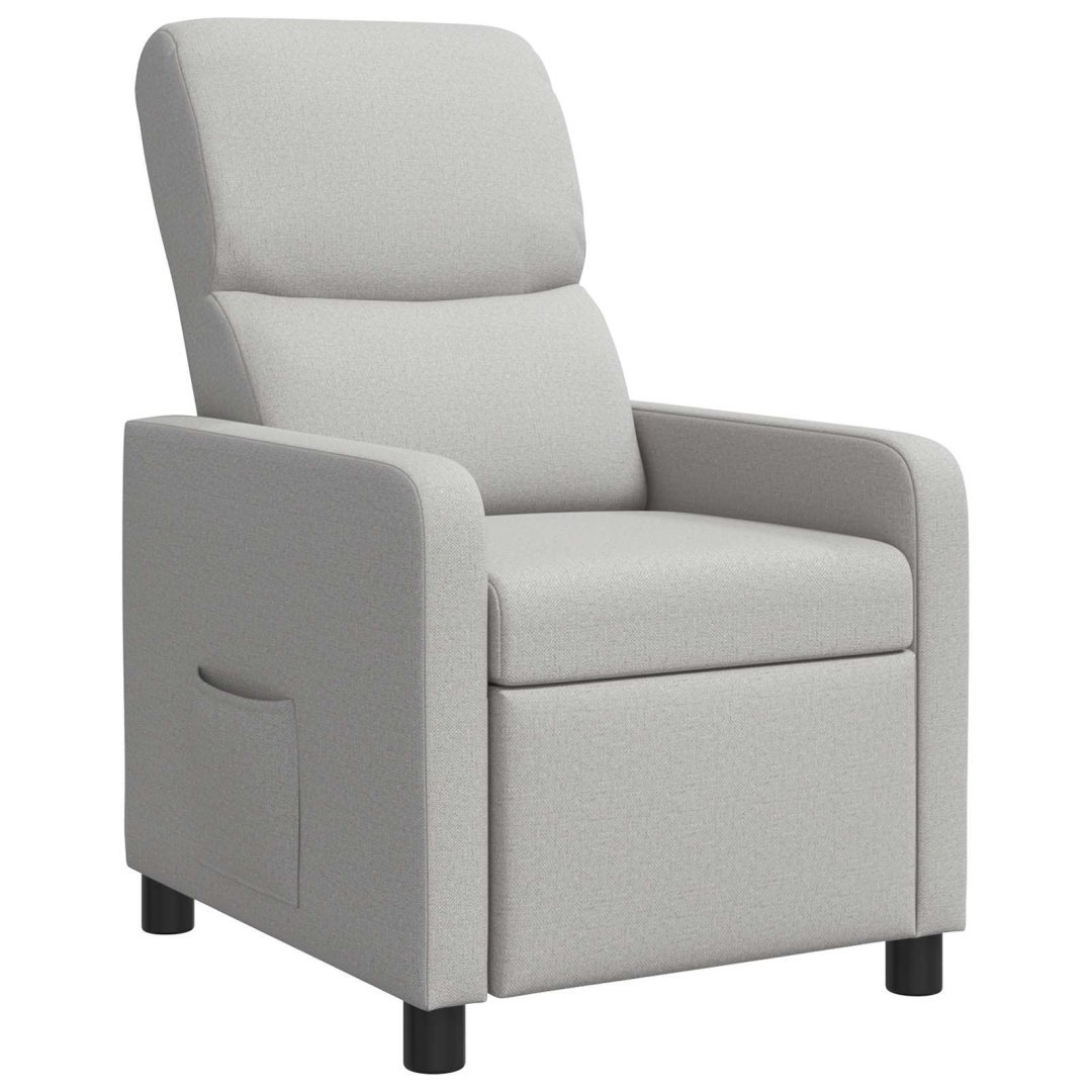 Fotel recliner Szary chmur Poliester